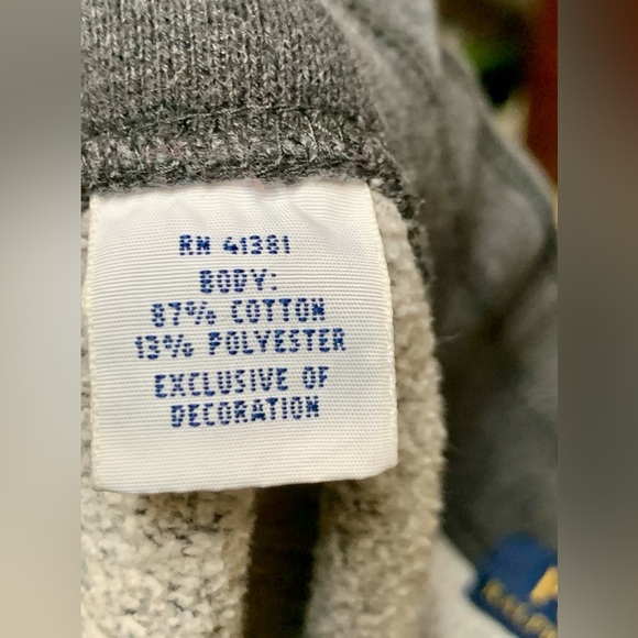 Men’s Medium Polo Ralph Lauren Dark Heather Grey Cotton Drawstring Sweatpants - Picture 10 of 16